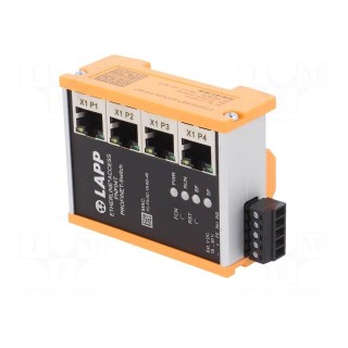 Industrial module: switch Ethernet | managed | Number of ports: 4