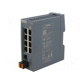 Switch Ethernet | managed | Number of ports: 8 | 24VDC | RJ45 | IP20