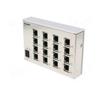 Industrial module: switch Ethernet | unmanaged | 24VDC | RJ45 | IP20
