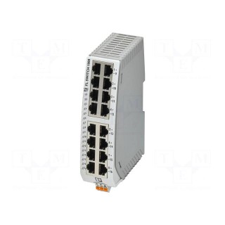 Switch Ethernet | unmanaged | Number of ports: 16 | 9÷32VDC | RJ45