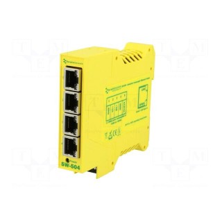 Industrial module: switch Ethernet | unmanaged | 5÷30VDC | RJ45