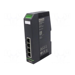 Switch Ethernet | unmanaged | Number of ports: 4 | 9.5÷31.5VDC | RJ45