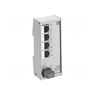 Switch Ethernet | unmanaged | Number of ports: 4 | 9÷60VDC | RJ45