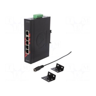 Switch Ethernet | unmanaged | Number of ports: 5 | 12÷48VDC | RJ45 | 5W