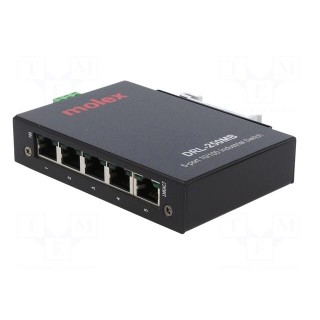 Switch Ethernet | unmanaged | Number of ports: 5 | 18÷30VDC | RJ45