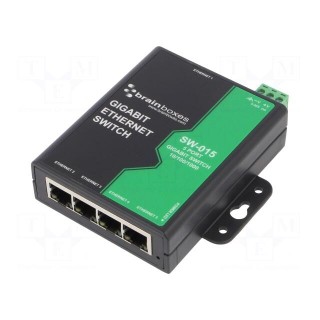 Industrial module: switch Ethernet | unmanaged | 5÷30VDC | RJ45