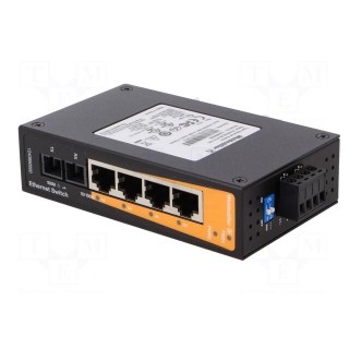 Industrial module: switch Ethernet | unmanaged | 9.6÷60VDC | IP30