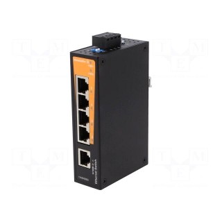 Industrial module: switch Ethernet | unmanaged | 9.6÷60VDC | RJ45