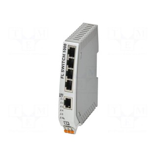 Switch Ethernet | unmanaged | Number of ports: 5 | 9÷32VDC | RJ45