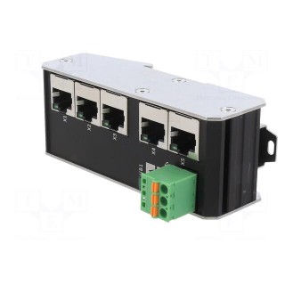 Switch Ethernet | unmanaged | Number of ports: 5 | 9÷36VDC | RJ45