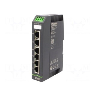 Switch Ethernet | unmanaged | Number of ports: 6 | 9.5÷31.5VDC | RJ45