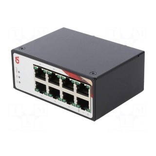 Industrial module: switch Ethernet | unmanaged | 12÷48VDC | RJ45