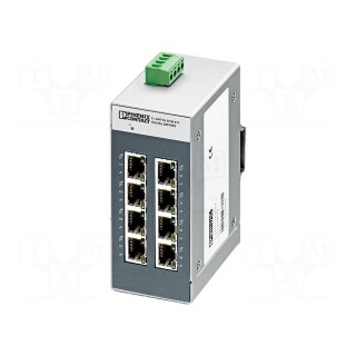 Switch Ethernet | unmanaged | Number of ports: 8 | 12÷48VDC | RJ45