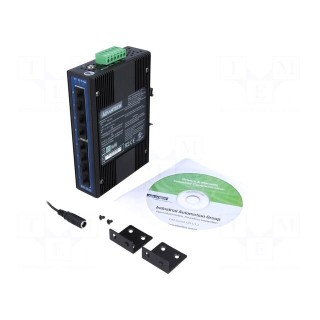 Industrial module: switch Ethernet | unmanaged | 12÷48VDC | RJ45