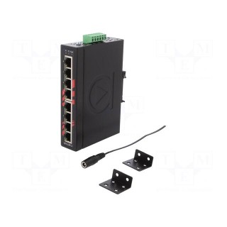 Switch Ethernet | unmanaged | Number of ports: 8 | 12÷48VDC | RJ45 | 5W