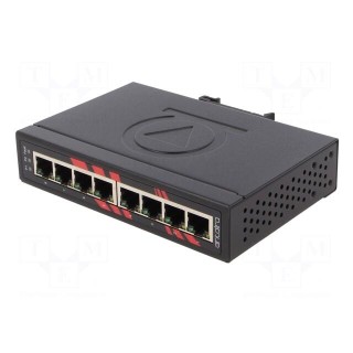 Industrial module: switch Ethernet | unmanaged | 12÷48VDC | RJ45 | 5W