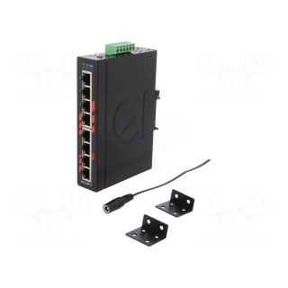 Industrial module: switch Ethernet | unmanaged | 12÷48VDC | RJ45 | 5W