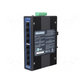 Industrial module: switch Ethernet | unmanaged | 12÷48VDC | RJ45