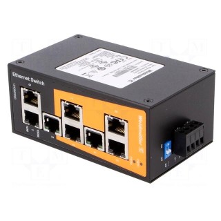 Industrial module: switch Ethernet | unmanaged | 9.6÷60VDC | RJ45