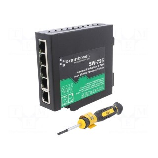 Switch Ethernet | unmanaged | Number of ports: 5 | 44÷57VDC | RJ45