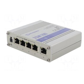 Switch PoE Ethernet | unmanaged | Number of ports: 5 | 7÷57VDC | RJ45