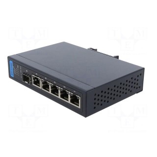 Switch Ethernet | unmanaged | Number of ports: 6 | 48VDC | RJ45,SFP