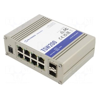 Switch PoE Ethernet | unmanaged | Number of ports: 8 | 7÷57VDC | RJ45