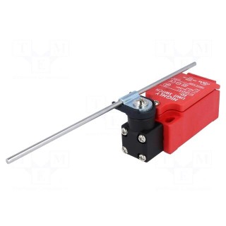 Limit switch | adjustable plunger, length R 92-136mm | NO + NC