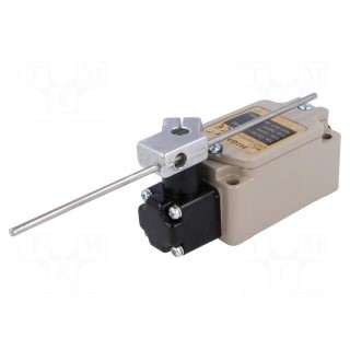 Limit switch | adjustable plunger, max length 141mm | NO + NC