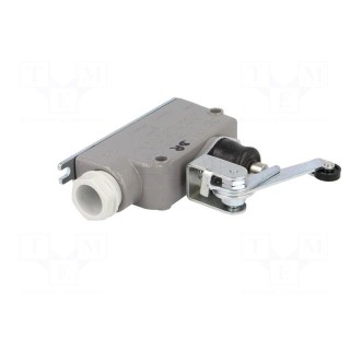 Limit switch | angled lever with roller | SPDT | 6A | max.400VAC