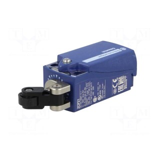 Limit switch | lever R 20,2mm, plastic roller Ø14mm | NO + NC