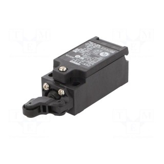 Limit switch | lever R 20mm, plastic roller Ø12mm | NO + NC | 10A