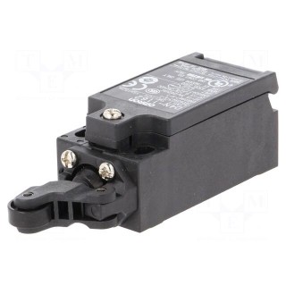 Limit switch | lever R 20mm, plastic roller Ø12mm | NO + NC | 10A