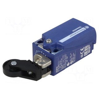 Limit switch | lever R 29mm, plastic roller Ø22mm | NO + NC | 10A