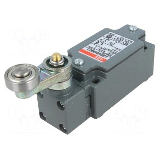Limit switch | lever R 30mm, metallic roller 22mm | NO + NC | 10A
