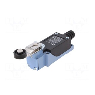 Limit switch | lever R 30mm, plastic roller Ø18mm | NO + NC | 5A