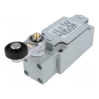 Limit switch | lever R 30mm, plastic roller Ø22mm | NO + NC | 10A