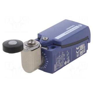 Limit switch | lever R 33mm, plastic roller Ø19mm | NO + NC | 10A