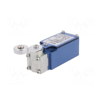 Limit switch | lever R 35,5mm, metallic roller 18mm | NO + NC