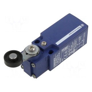 Limit switch | lever R 35,5mm, plastic roller Ø19mm | NO + NC