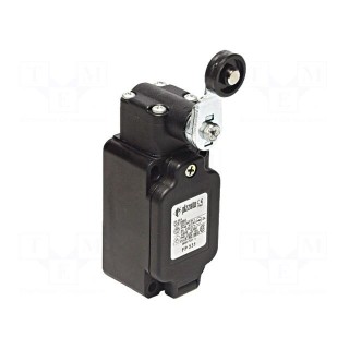 Limit switch | lever R 40mm, plastic roller Ø20mm,rubber seal