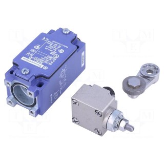 Limit switch | lever R 41mm, metal roller Ø22mm | NO + NC | 10A