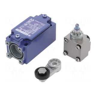 Limit switch | lever R 41mm, plastic roller Ø22mm | NO + NC | 10A