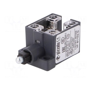 Limit switch | metal plunger | NC x2 | 10A | max.400VAC | max.250VDC