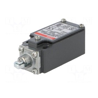 Limit switch | metal roller Ø12mm | NO + NC | 10A | max.400VAC | PG11
