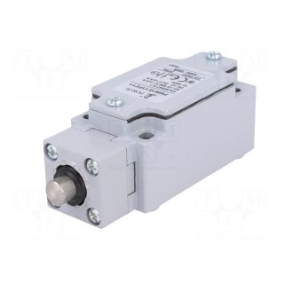 Limit switch | pin plunger Ø10mm | NO + NC | 10A | max.240VAC | PG13,5