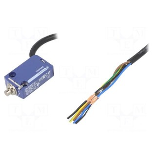 Limit switch | pin plunger Ø7mm | NO + NC | 6A | max.250VAC | lead 2m