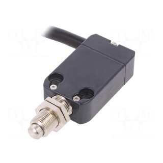 Limit switch | pin plunger Ø8mm and additional fixation | 10A
