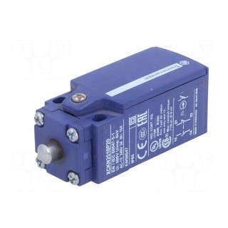 Limit switch | pin plunger Ø8mm | NO + NC | 10A | max.240VAC | IP65