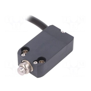 Limit switch | pin plunger Ø8mm | NO + NC | 10A | max.250VAC | lead 2m